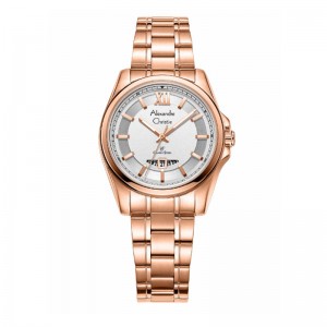 Alexandre Christie AC 8659 Rosegold White Lady LDBRGSL